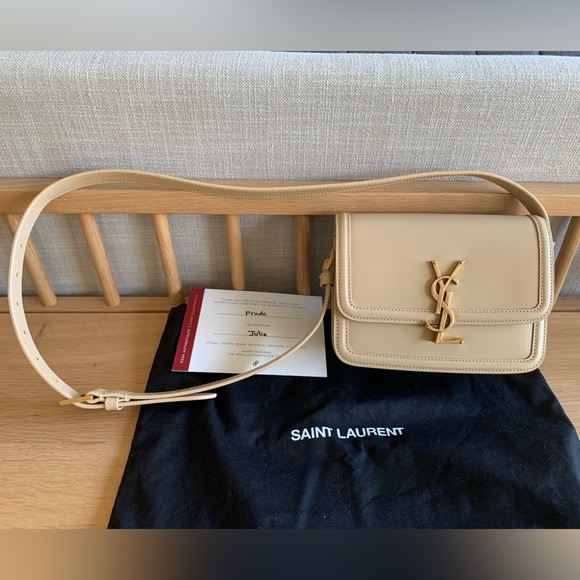SAINT LAURENT Solferino Small Bag in Tan — LIKE NEW! - Picture 9 of 11